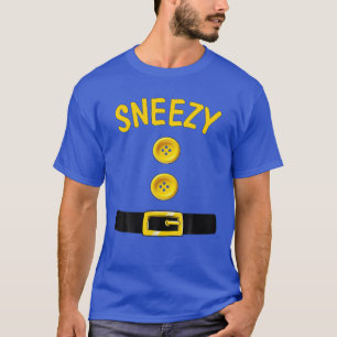 Sneezy Dwarf Halloween Costume Colour Matching Sne T-Shirt