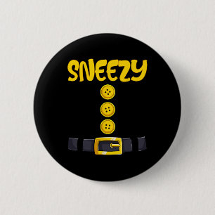 Sneezy Halloween Dwarf Costume Colour Matching  6 Cm Round Badge