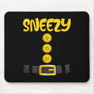 Sneezy Halloween Dwarf Costume Colour Matching Mouse Pad