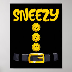 Sneezy Halloween Dwarf Costume Colour Matching Poster