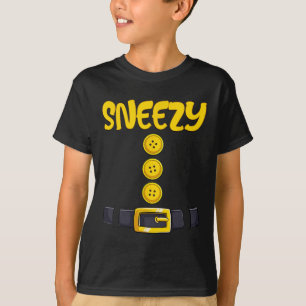 Sneezy Halloween Dwarf Costume Colour Matching T-Shirt