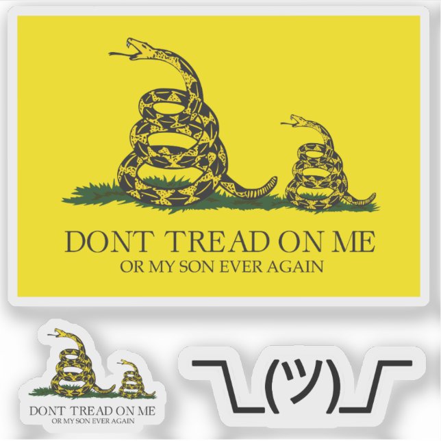 Snekright gadsden flag parody memes x6 (Front)