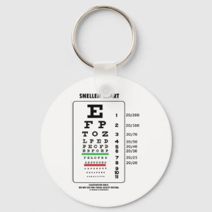 Snellen Chart (Medical Visual Acuity Testing) Key Ring
