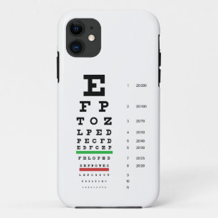Snellen Eye Chart iPhone 11 Case