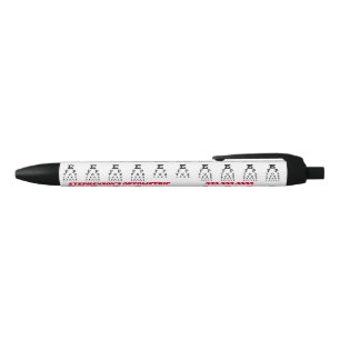 Snellen Eye Chart Optometrist Black Ink Pen