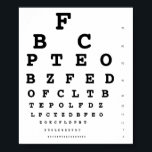 Snellen eye test chart<br><div class="desc">Eye test poster. Practical and useful. Test your vision at home!</div>