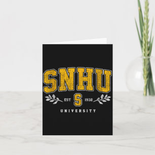SNHU Collegiate Arch Retro Design for Men Women Card