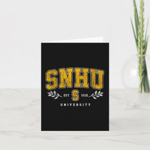 Snhu Collegiate Arch Retro Design For Men Women T- Card
