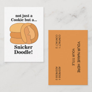 Snickerdoodle Cookie Business Card