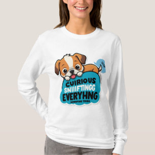 Sniff Happens – Funny Dog Cartoon T-Shirt