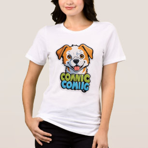 Sniff Happens – Funny Dog Cartoon T-Shirt Tri-Blend Shirt