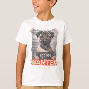 Sniff & Run Pug: Adorable Fugitive on the Loose! T-Shirt