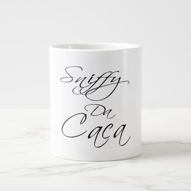 SNIFFY DA CACA LARGE COFFEE MUG (Front)
