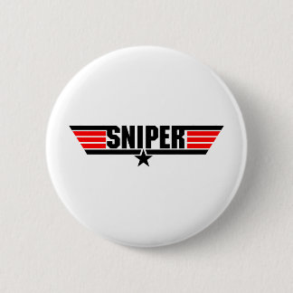 Sniper 6 Cm Round Badge