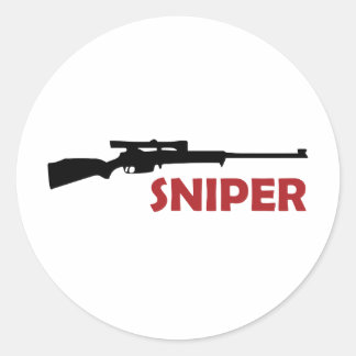 **SNIPER** CLASSIC ROUND STICKER