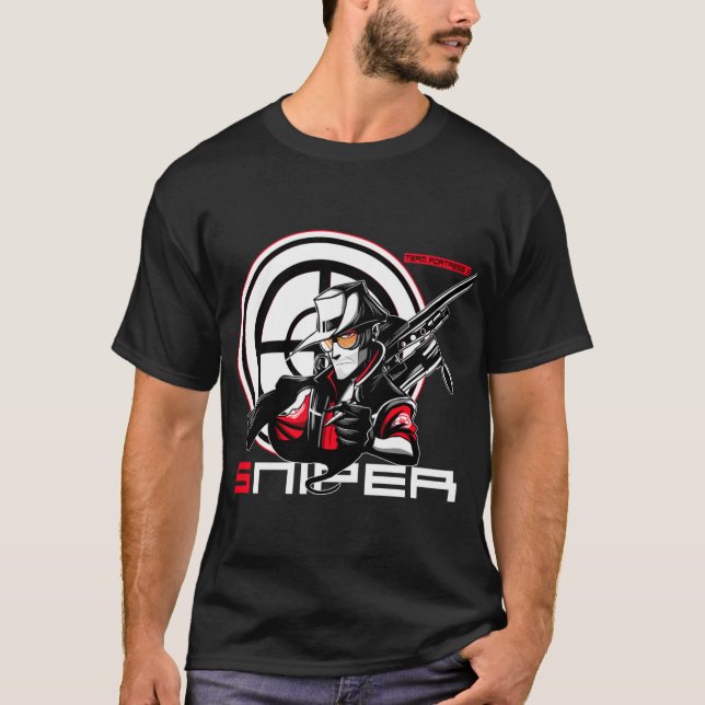 Sniper funny girl T-Shirt (Front)
