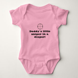 "Sniper in a diaper" baby grow Bodysuit