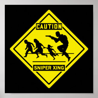 Sniper Xing - Wall / Door Sign