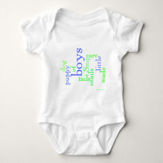 Snips and snails and puppy dog tails baby bodysuit