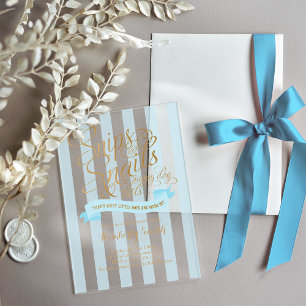 Snips and Snails Baby Boy Baby Shower Invitation