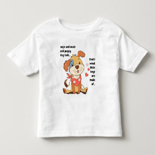 snips and snails...cute bandana puppy toddler T-Shirt