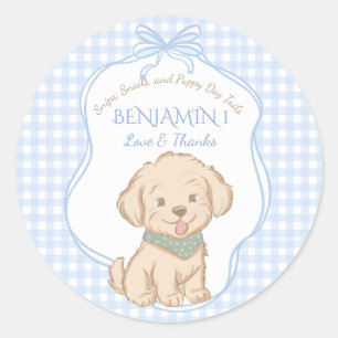 Snips, Snails, and Puppy Dog Tails vintage party Classic Round Sticker