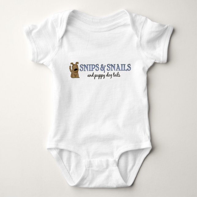 Snips & Snails Baby Boy Bodysuit (Front)