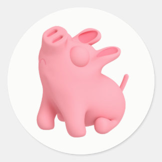 Snobby Rosa Classic Round Sticker