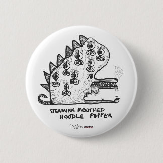 Snod Rat: Steaming Mouthed Hoodle Popper 6 Cm Round Badge
