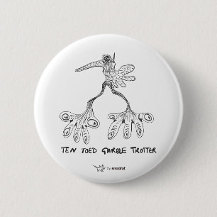 Snod Rat: Ten Toed Garble Trotter 6 Cm Round Badge