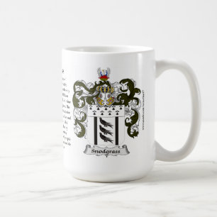 Snodgrass, the Origin, the Meaning and the Crest Coffee Mug