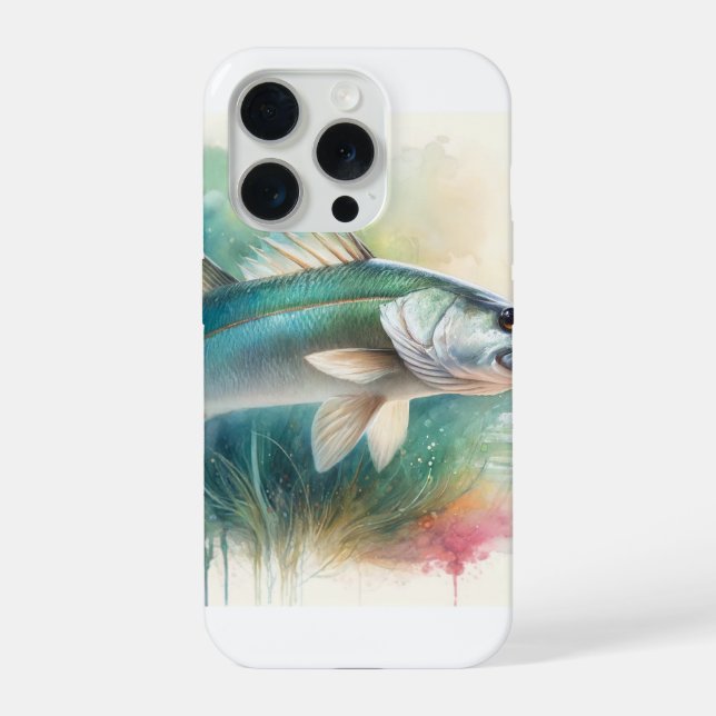 Snook 100924AREF118 - Watercolor iPhone Case (Back)