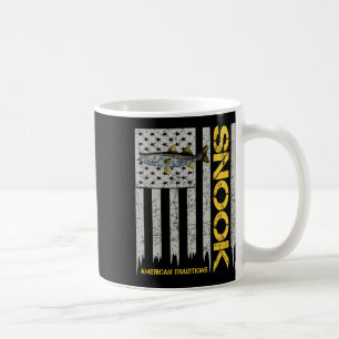 Snook Fisherman - Vintage Style American Flag Snoo Coffee Mug