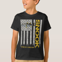 Snook Fisherman - Vintage Style American Flag Snoo