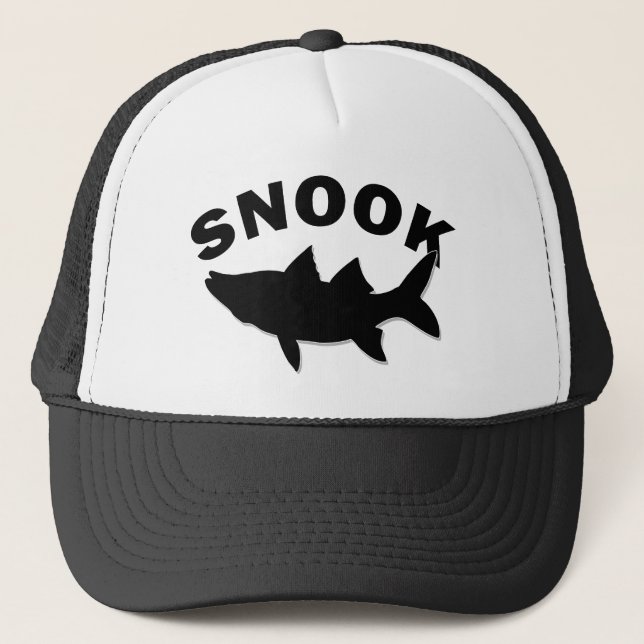 Snook Silhouette - Snook Fishing Trucker Hat (Front)