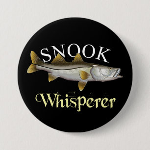 Snook Whisperer Dark 7.5 Cm Round Badge