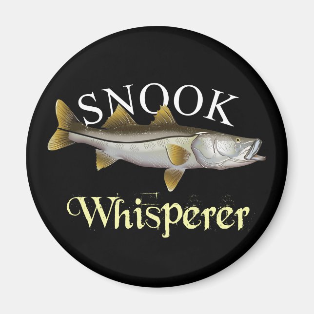Snook Whisperer Dark Magnet (Front)