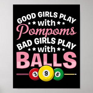 Snooker D Girls Play With Ll Pool Players Girl Bil Poster