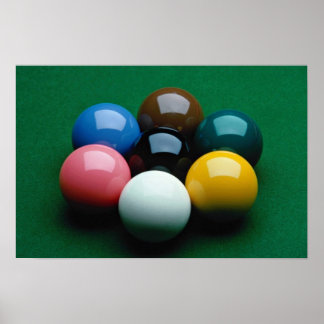 Snooker equipment poster