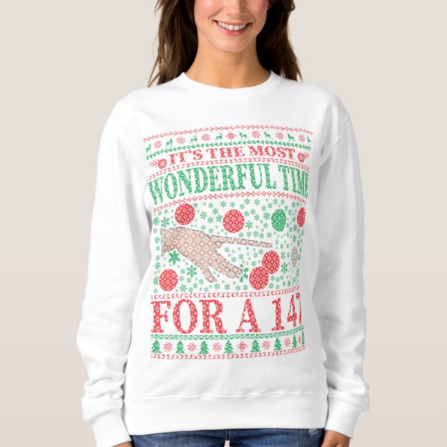 SNOOKER FUNNY CHRISTMAS QUOTES UGLY SWEATER (Front)