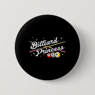 Snooker Game Billiard Princess Pool Players Billia 6 Cm Round Badge