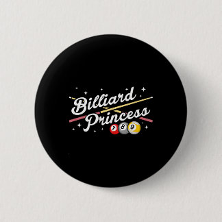 Snooker Game Billiard Princess Pool Players Billia 6 Cm Round Badge
