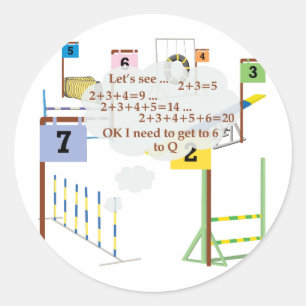 Snooker Math Classic Round Sticker
