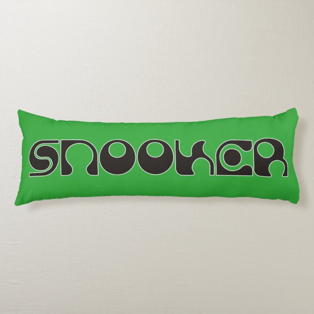 SNOOKER modern font + your ideas Body Cushion (Front)