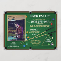 Snooker Pool Birthday Party Sports Hall Rack Photo