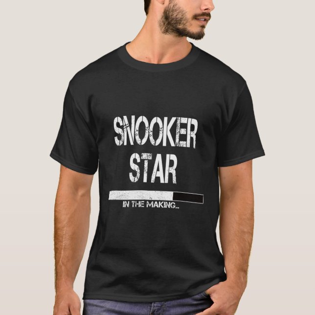 Snooker Star In The Making Pool Equipment For Men  T-Shirt (Front)
