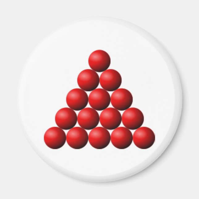 Snooker Triangle Magnet (Front)