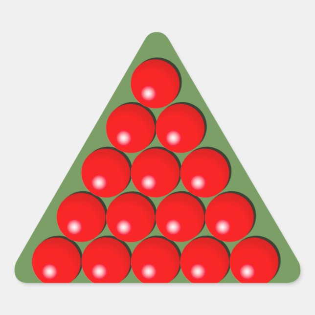 Snooker Triangle - Red Balls Sticker (Front)