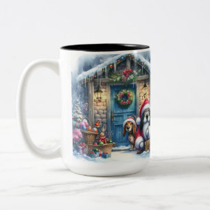 Snoop on the stoop Two-Tone Coffee Mug