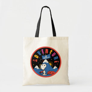 Snoopy Adventure Awaits Graduation Mountain Design Tote Bag